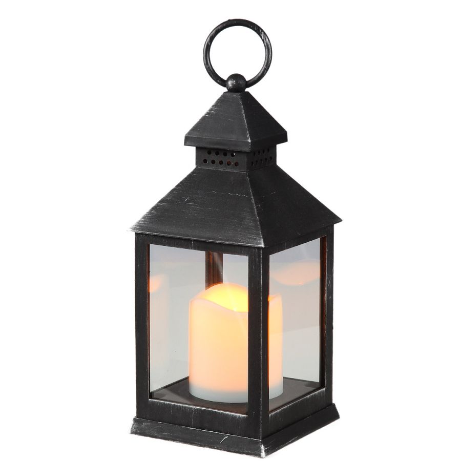 ambiente haus Atq. Black Lantern 24cm incl. LED Candle