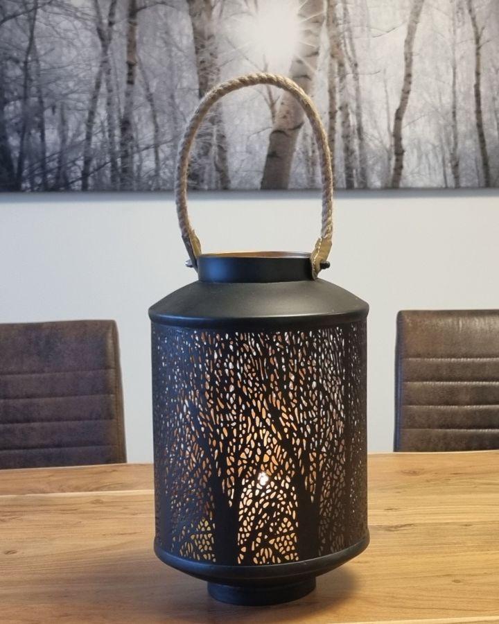 Ambiente Haus Forest Design Lantern With Rope (H) 50cm