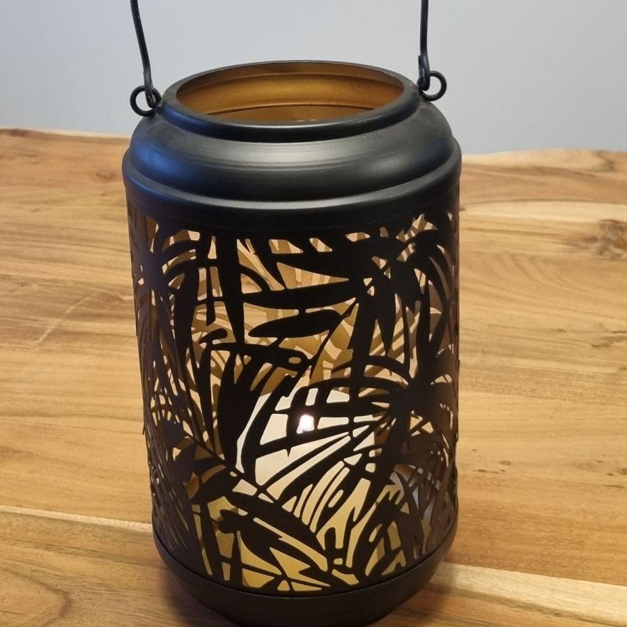 Ambiente Haus Palm Design Lantern From Metal (H) 36cm