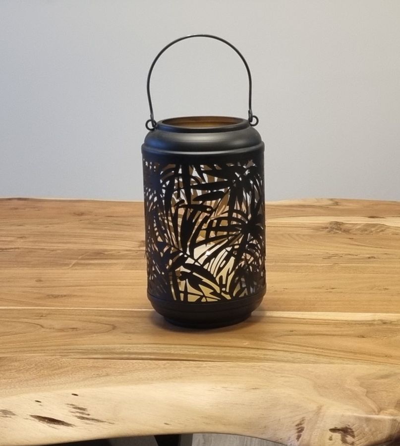 Ambiente Haus Palm Design Lantern From Metal (H) 36cm