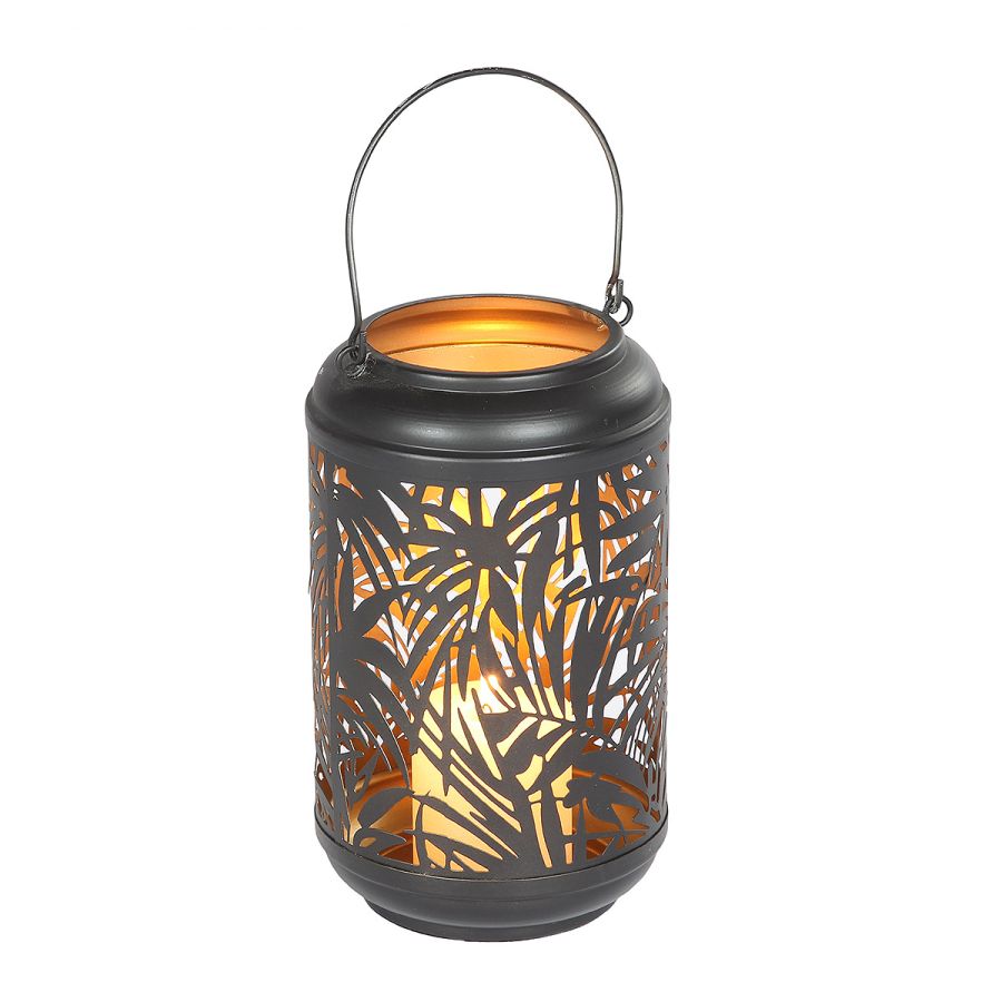 ambiente haus Palm design lantern from metal (H) 36cm