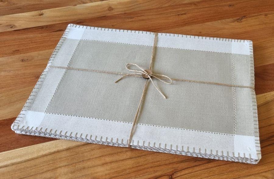 Ambiente Haus Set Of 6 Beige Shades Place Mats 33x48cm