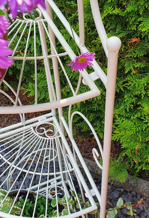 Ambiente Haus White Corner Shelf With 4 Tiers 157cm