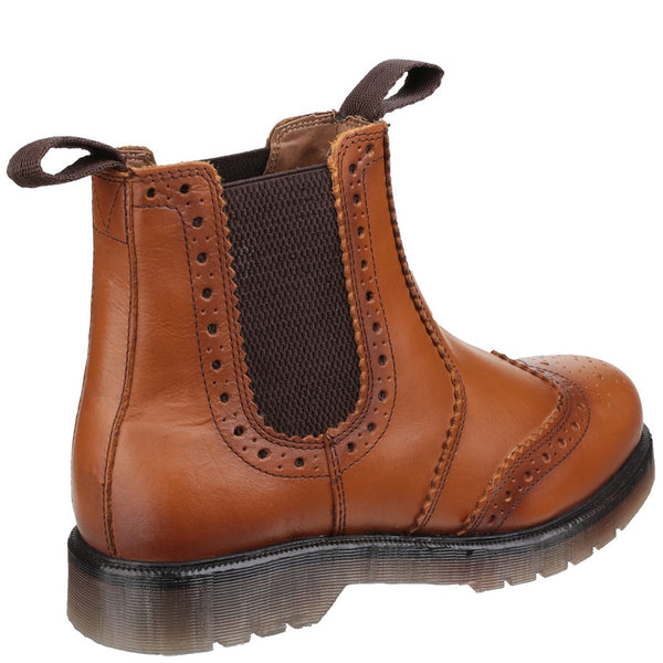 Amblers Dalby Pull On Brogue Boots