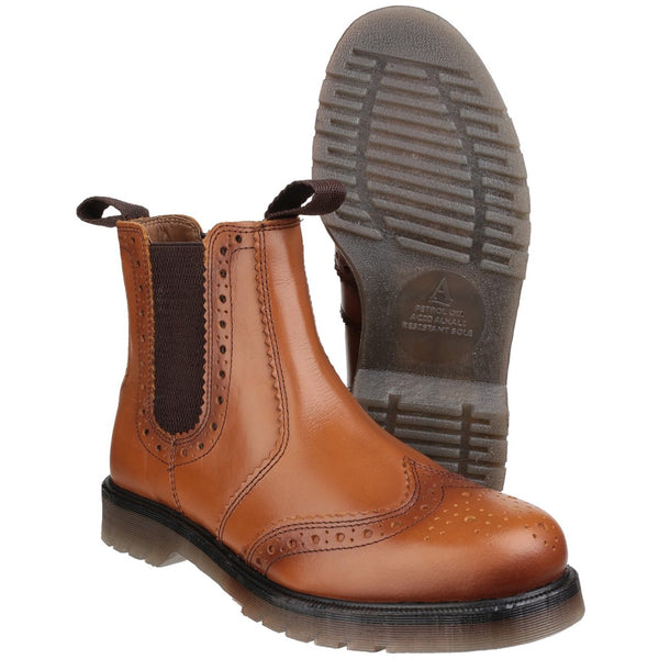 Amblers Dalby Pull On Brogue Boots