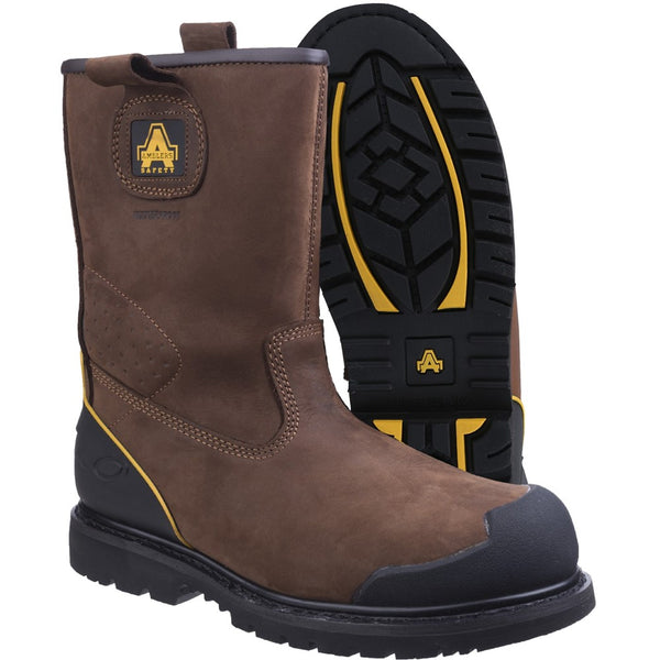 Amblers FS223 Goodyear Welted S3 SRA Waterproof Rigger Boots Half Sizes