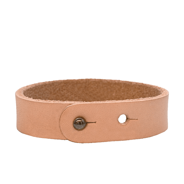 american bench craft Natural Leather Button Stud Bracelet