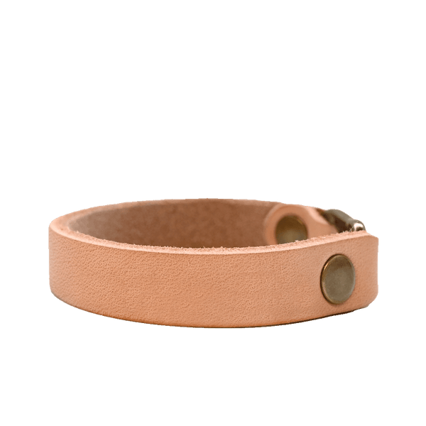 American Bench Craft Natural Leather Clasp Bracelet