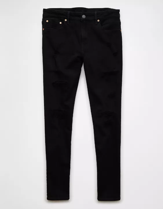 American Eagle AE AirFlex+ Athletic Skinny Patched Jean