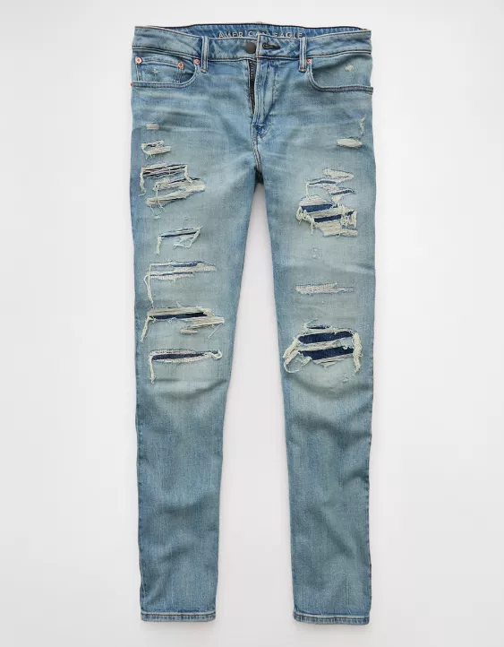 American Eagle AE AirFlex+ TENCEL™ Fibers Patched Slim Jean