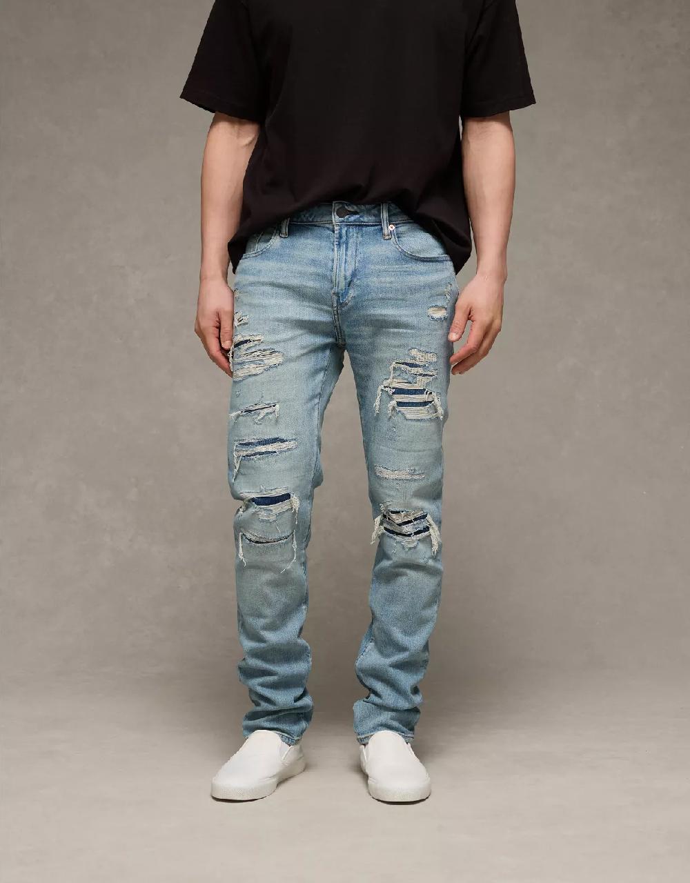 american eagle AE AirFlex+ TENCEL™ Fibers Patched Slim Jean