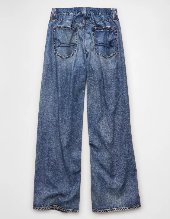 American Eagle AE DBL Take Super Mid-Rise Baggy Wide-Leg Pant