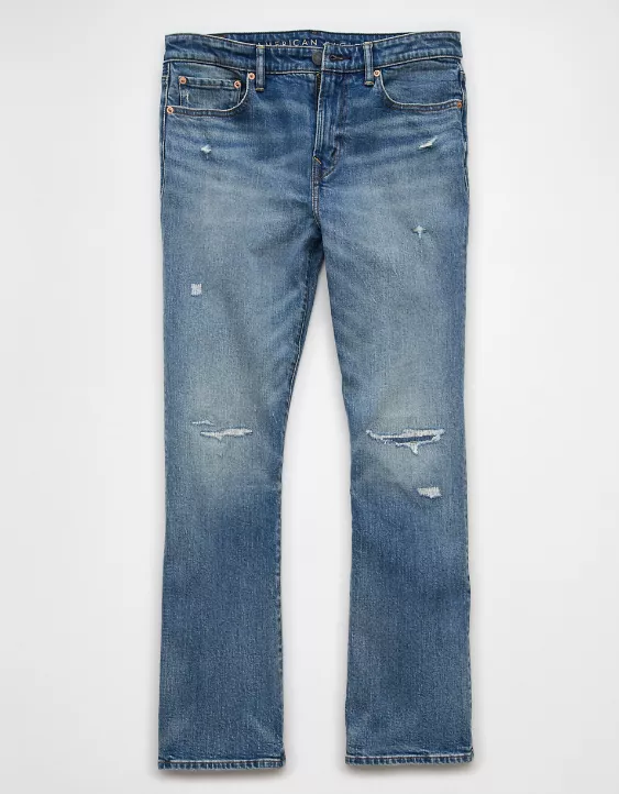 American Eagle AE EasyFlex Patched Slim Bootcut Jean