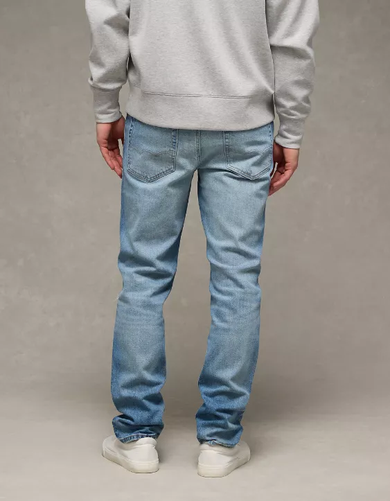 American Eagle AE EasyFlex +TENCEL™ Fibers Patched Slim Straight Jean