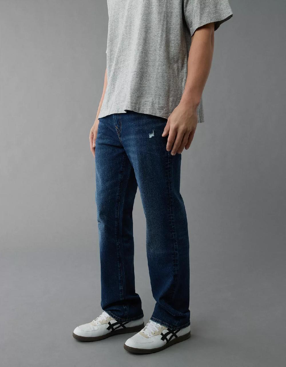 american eagle AE EasyFlex +TENCEL™ Fibers Ripped Original Bootcut Jean