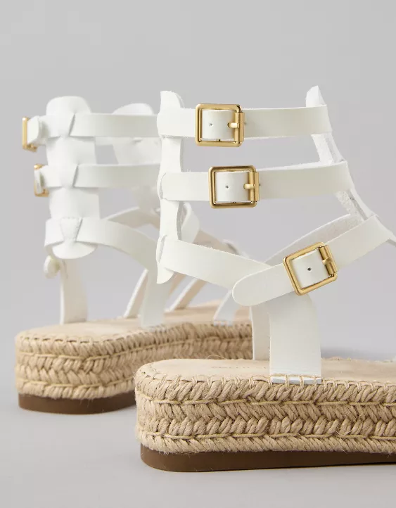 American Eagle AE Flatform Gladiator Espadrille Sandal