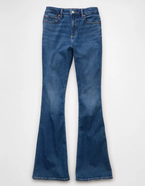 American Eagle AE Next Level Curvy Super High-Waisted Flare Jean