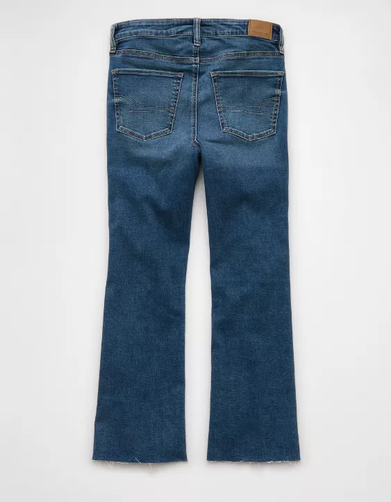 American Eagle AE Next Level High-Waisted Kick Bootcut Crop Jean
