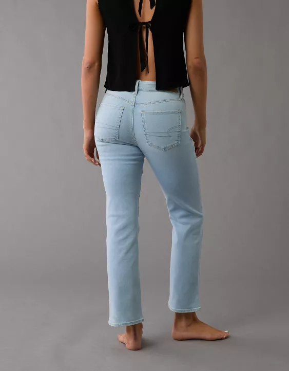 American Eagle AE Next Level High-Waisted Kick Bootcut Crop Jean