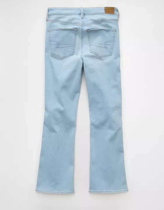American Eagle AE Next Level High-Waisted Kick Bootcut Crop Jean