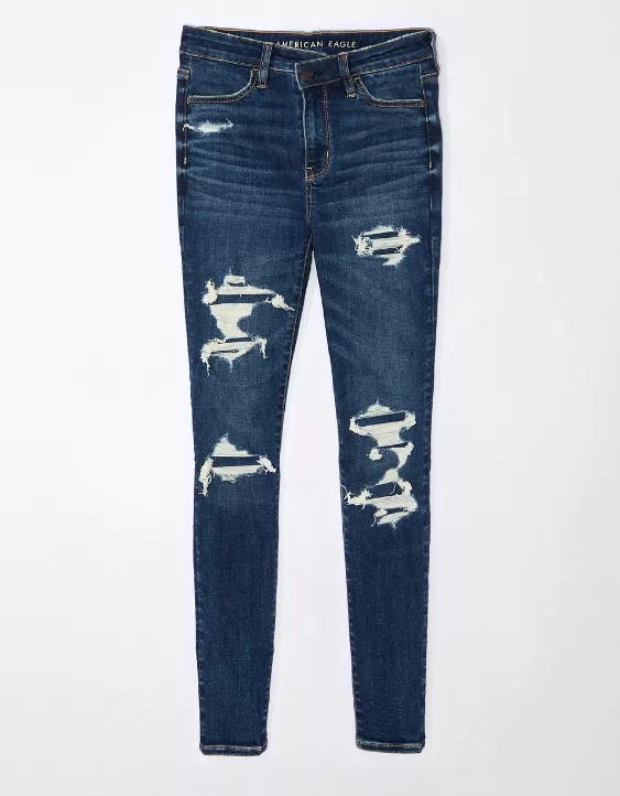 American Eagle AE Next Level High-Waisted Patched Jegging