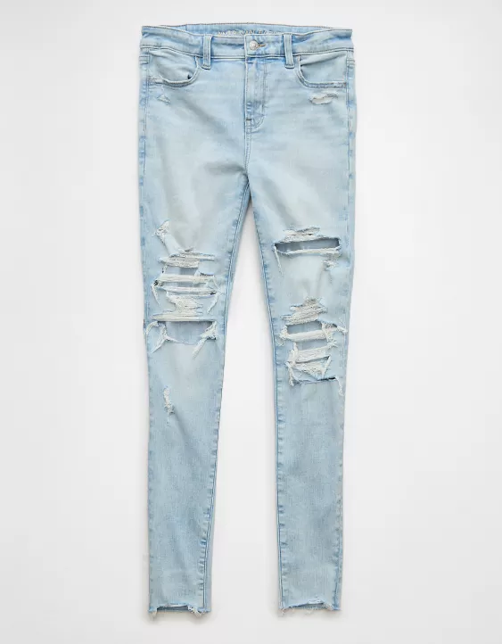 American Eagle AE Next Level High-Waisted Ripped Jegging
