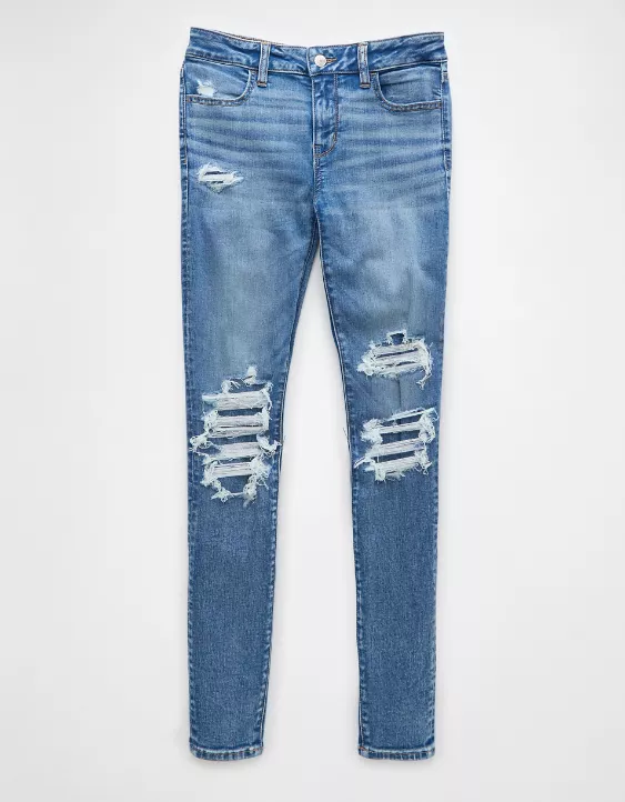 American Eagle AE Next Level Patched Low-Rise Jegging