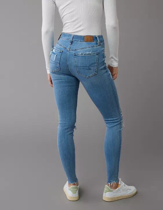 American Eagle AE Next Level Ripped High-Waisted Jegging