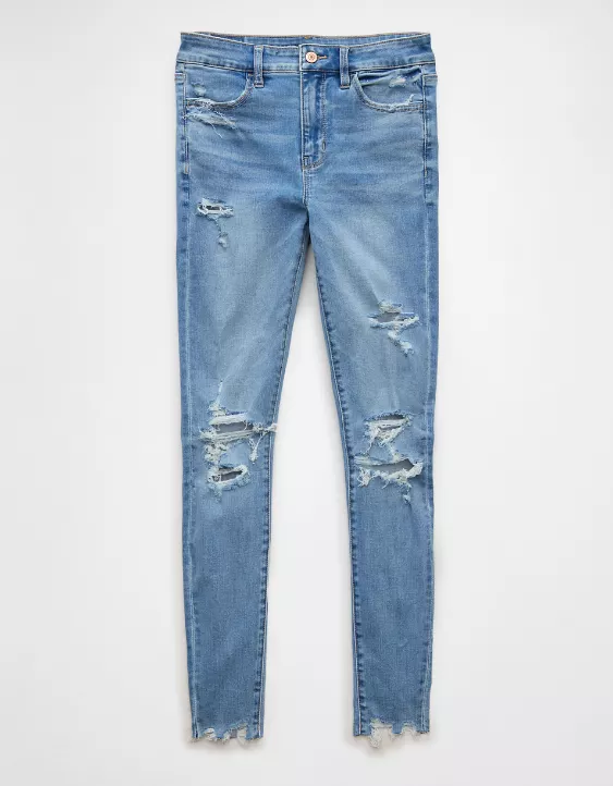 American Eagle AE Next Level Ripped High-Waisted Jegging