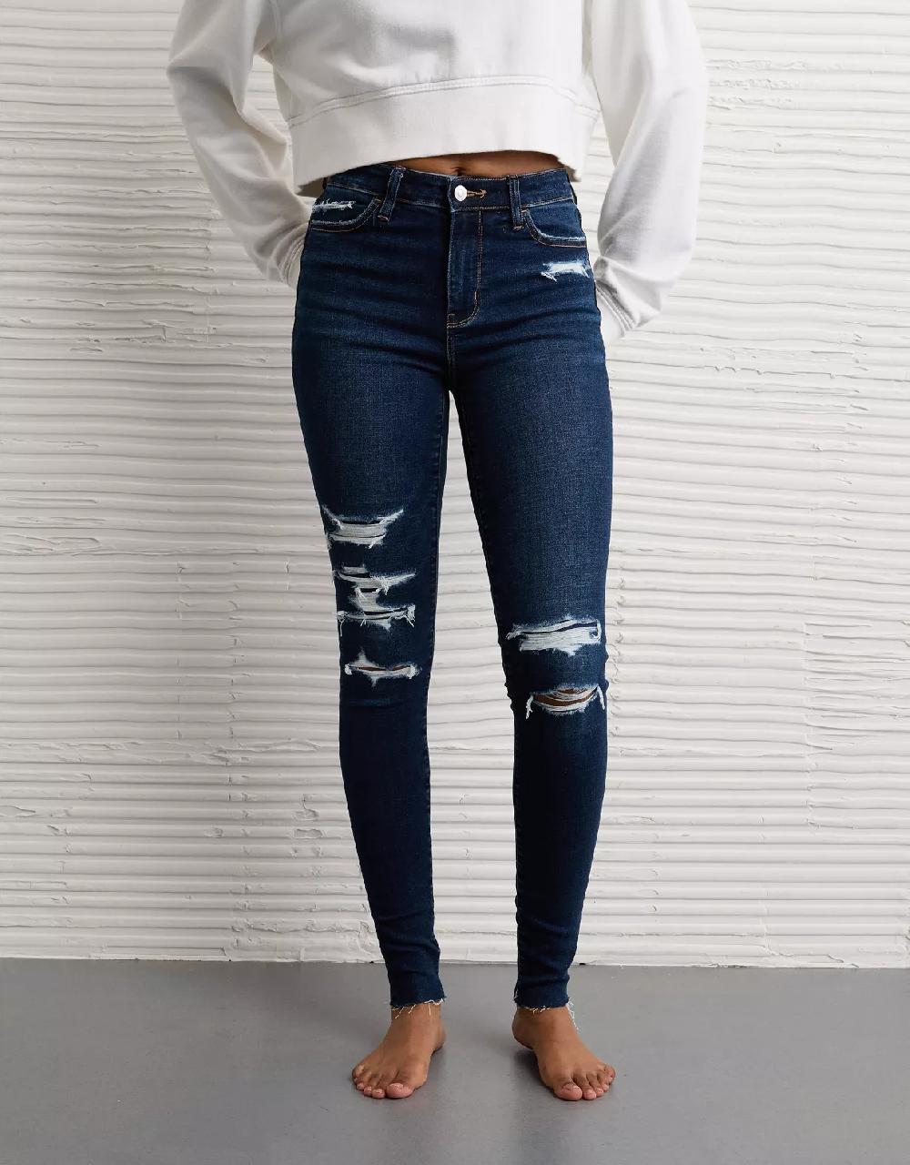 american eagle AE Next Level Ripped High-Waisted Jegging