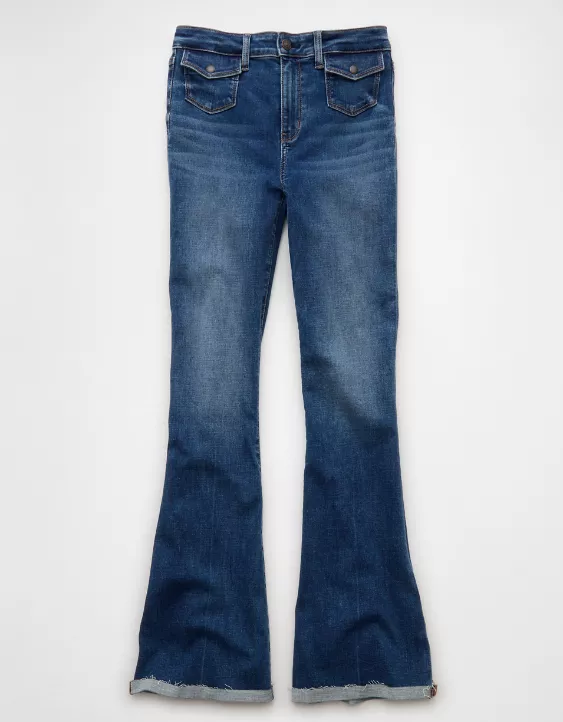 American Eagle AE Next Level Super High-Waisted Flare Jean