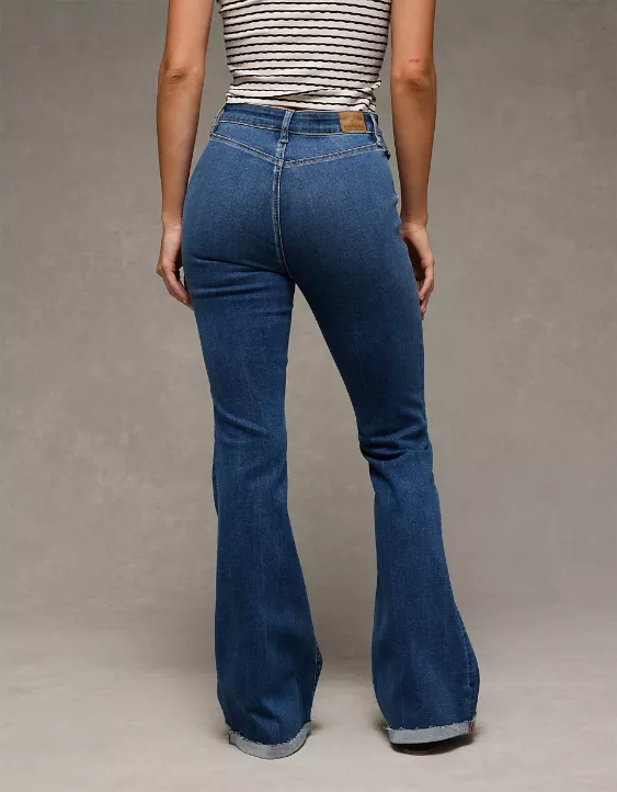 American Eagle AE Next Level Super High-Waisted Flare Jean