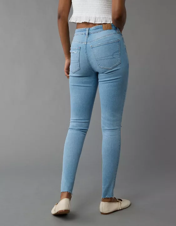 American Eagle AE Next Level Super High-Waisted Ripped Jegging