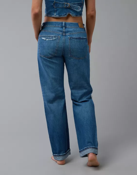 American Eagle AE Ripped Low-Rise Ex-Boyfriend Jean