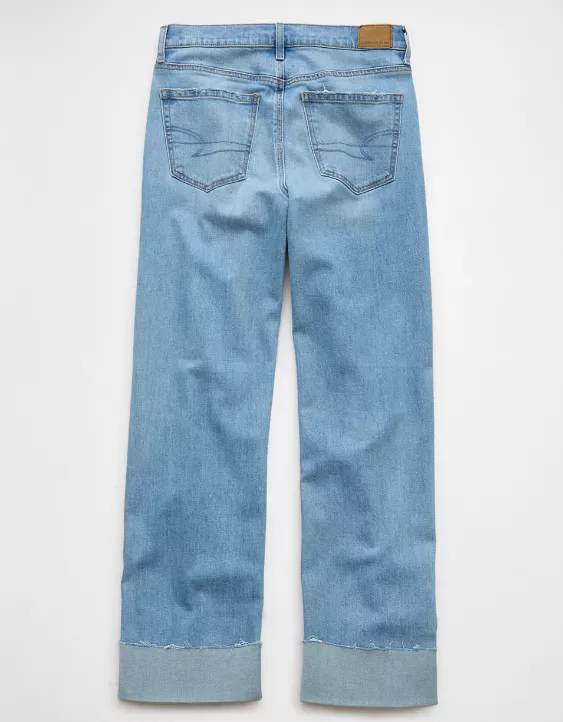 American Eagle AE Stretch High-Waisted Stovepipe Cuffed Jean
