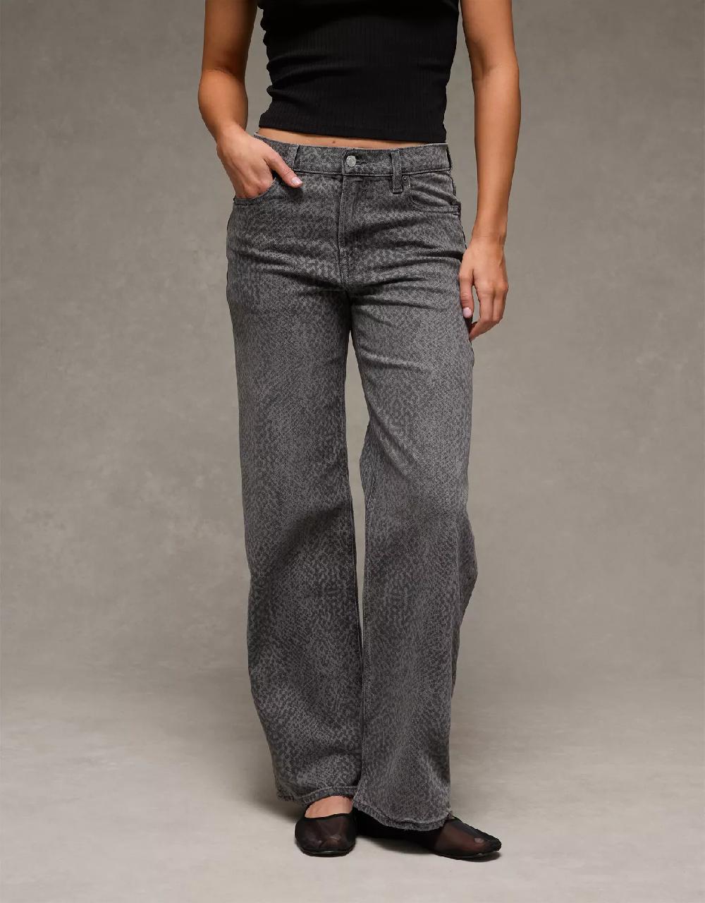 american eagle AE Stretch Snake Print High-Waisted Stovepipe Jean american eagle AE Stretch Snake Print High-Waisted Stovepipe Jean