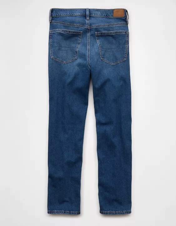 American Eagle AE Stretch Super High-Waisted Ankle Straight Jean