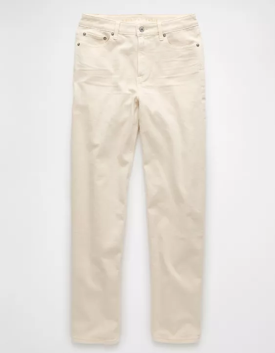 American Eagle AE Stretch Super High-Waisted Baggy Straight Jean