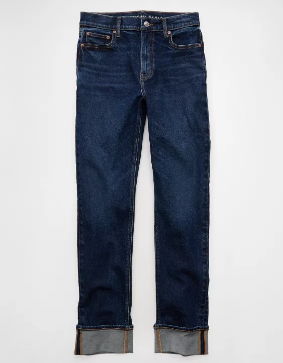 American Eagle AE Stretch Super High-Waisted Straight Jean