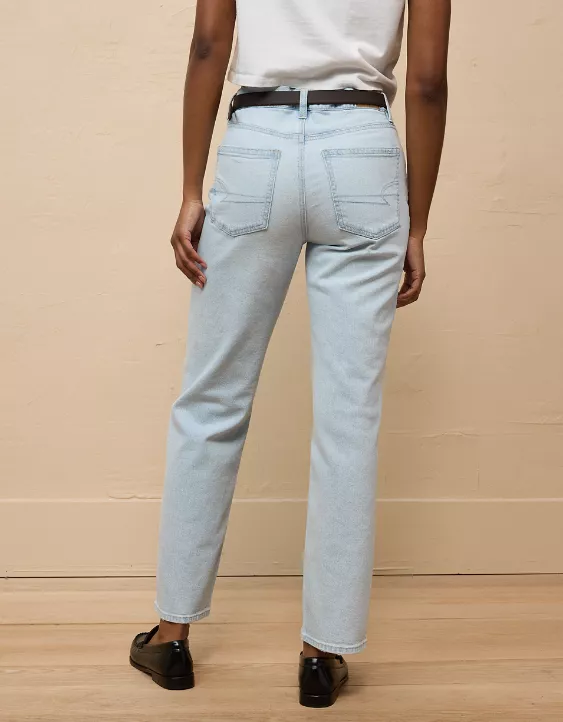 American Eagle AE Stretch Super High-Waisted Straight Jean