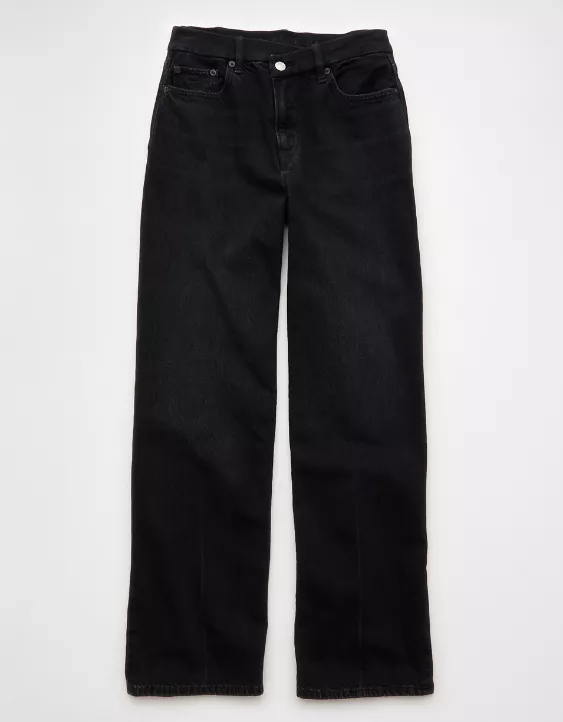 American Eagle AE Strigid Curvy Super High-Waisted Baggy Straight Jean