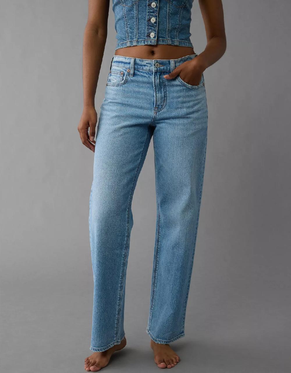 american eagle AE Strigid High-Waisted Stovepipe Jean