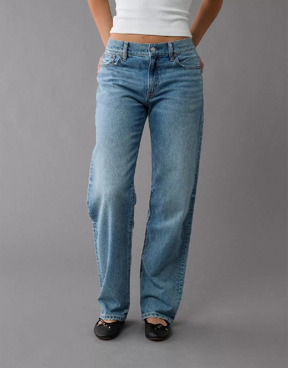 american eagle AE Strigid Low-Rise Ex-Boyfriend Jean