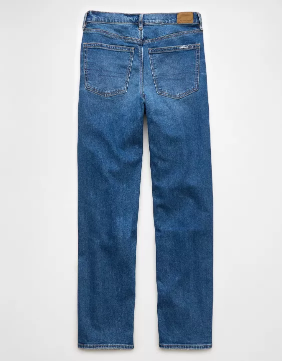 American Eagle AE Strigid Super High-Waisted Baggy Straight Jean