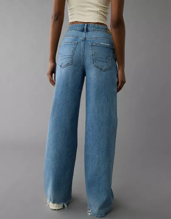 American Eagle AE Strigid Super High-Waisted Ultra Wide-Leg Jean