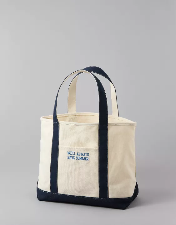 American Eagle AE X The Summer I Turned Pretty Canvas Tote Bag
