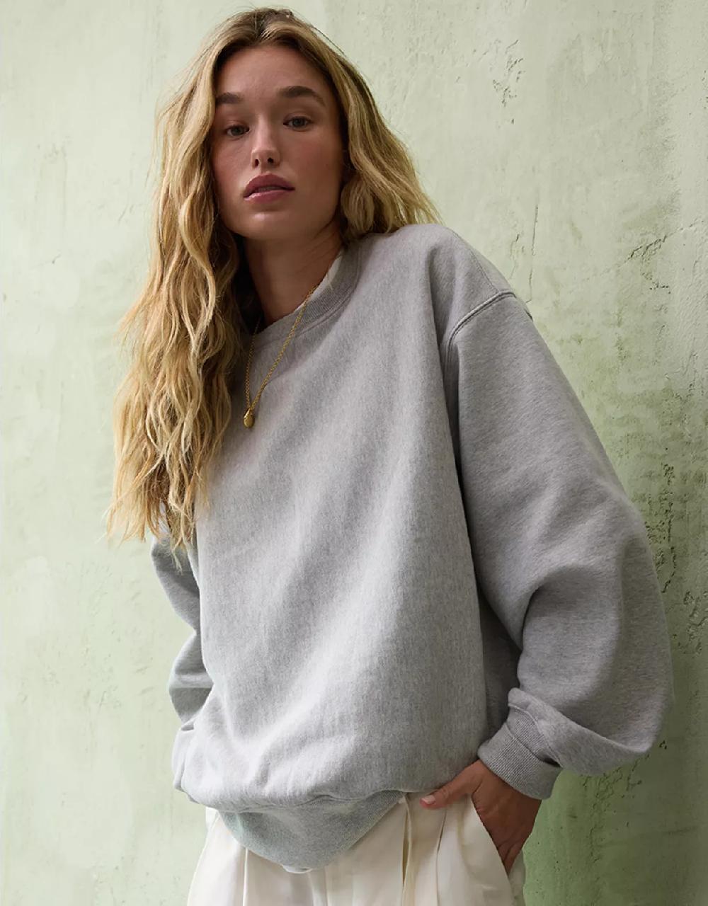 american eagle AE77 Premium Fleece Crew Neck Sweatshirt