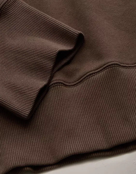 American Eagle AE77 Premium Relaxed Cropped Sweatshirt