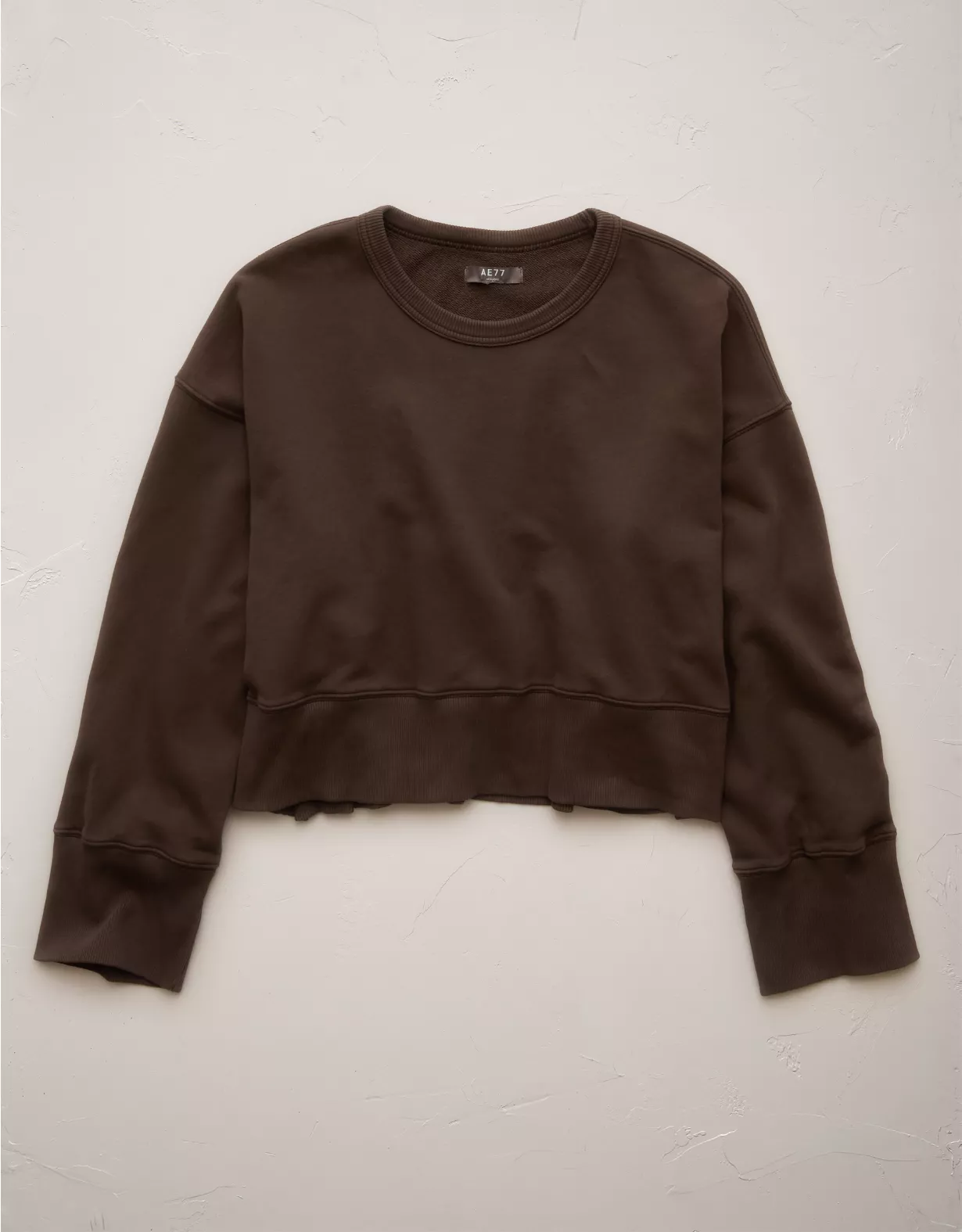 american eagle AE77 Premium Relaxed Cropped Sweatshirt