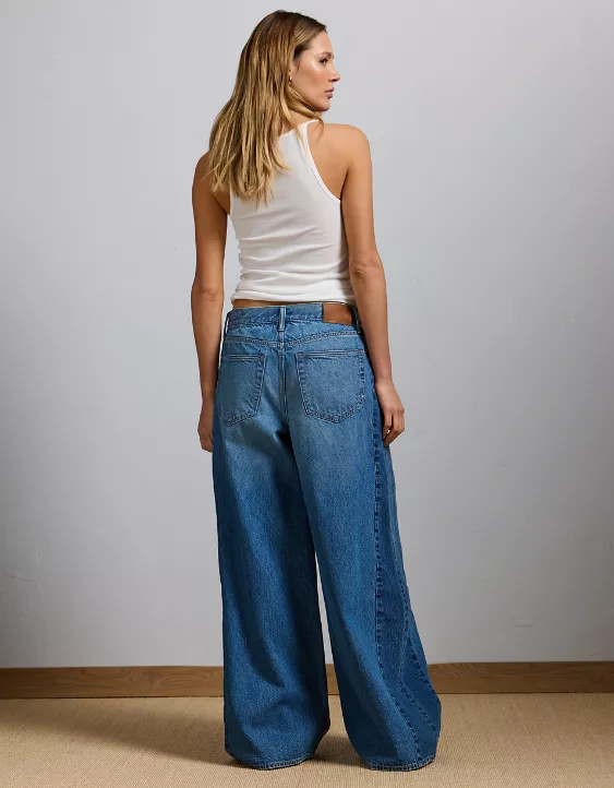 American Eagle AE77 Premium Super Wide Side Stripe Jean